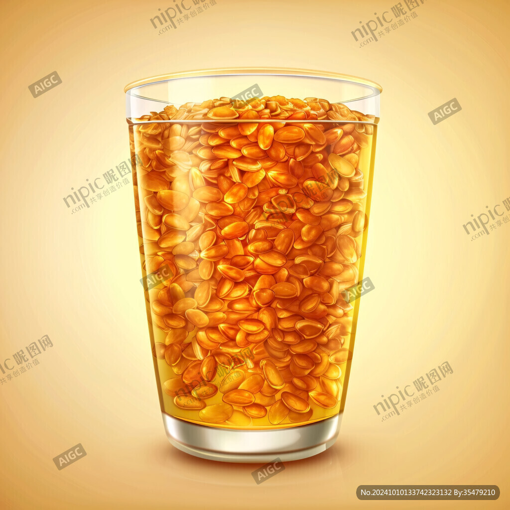 大麥茶插畫