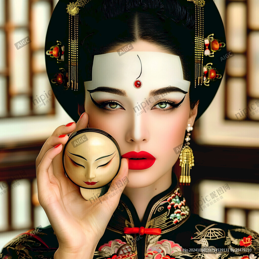 古代美女化妝