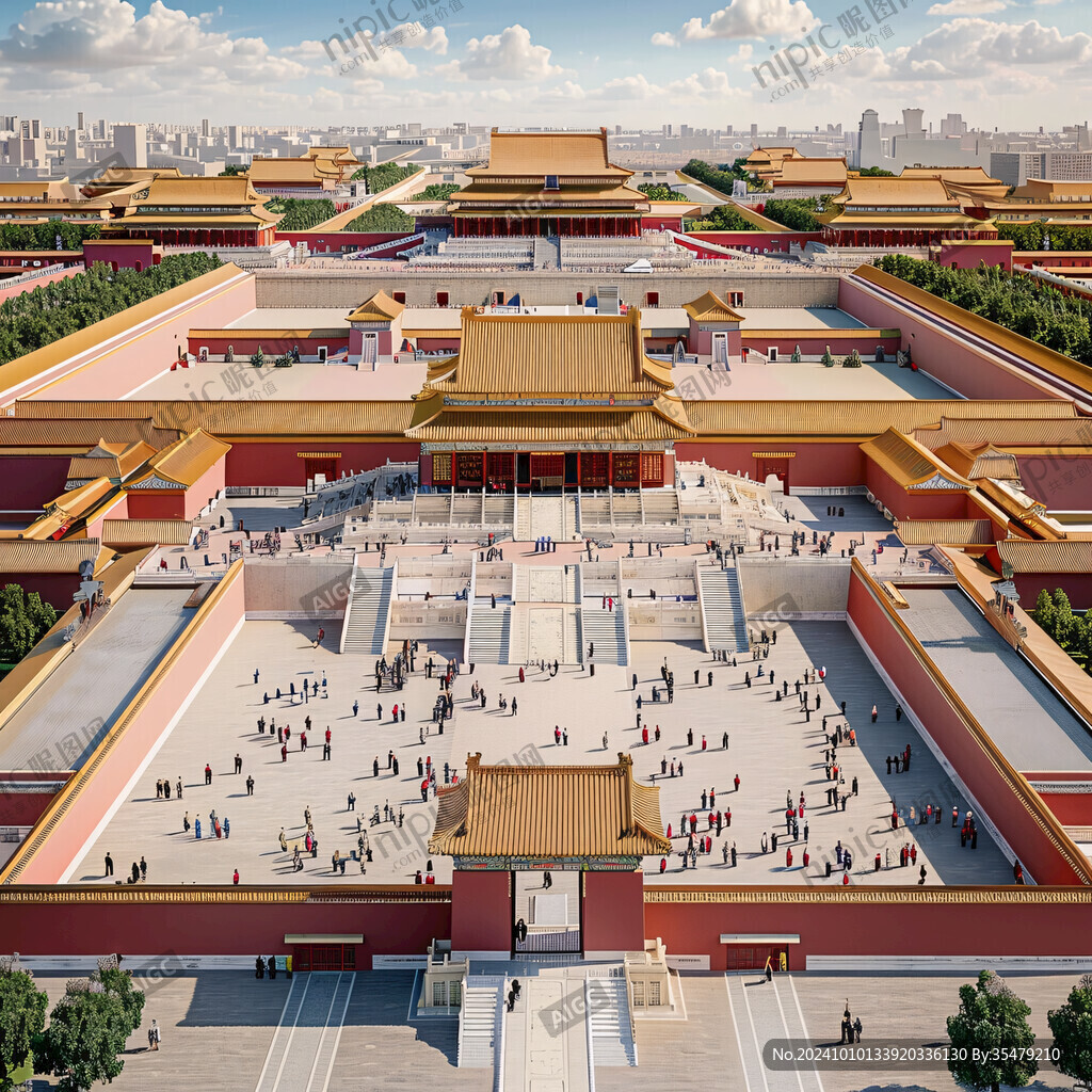 故宮建筑全景模型