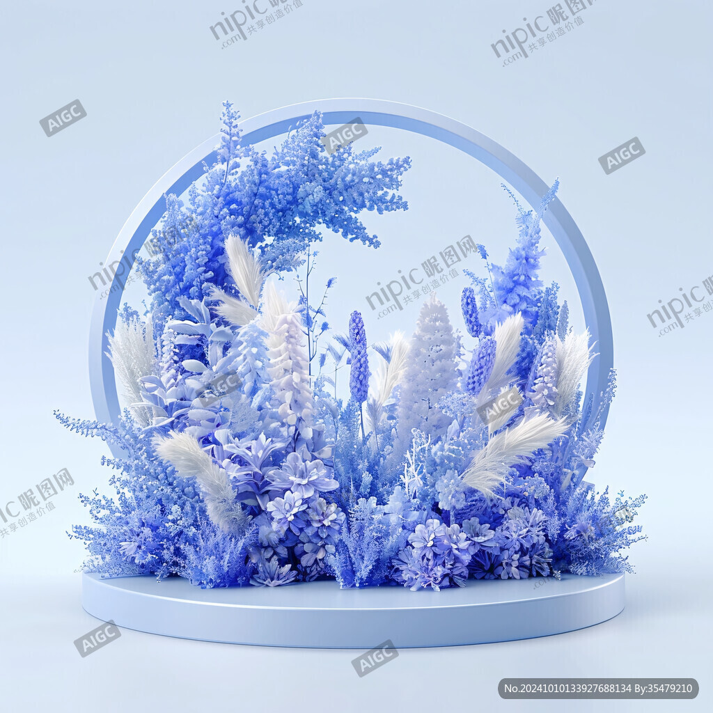 藍色花美陳