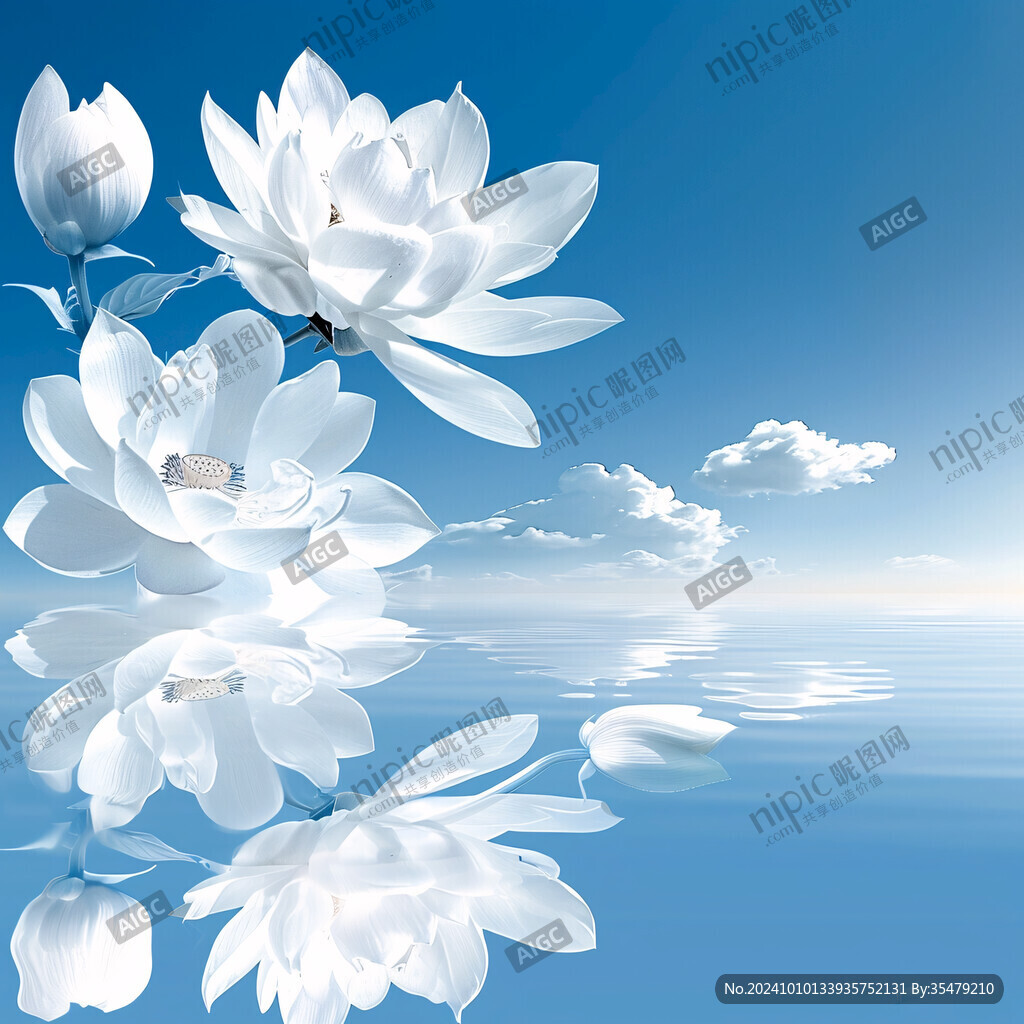 3d荷花背景