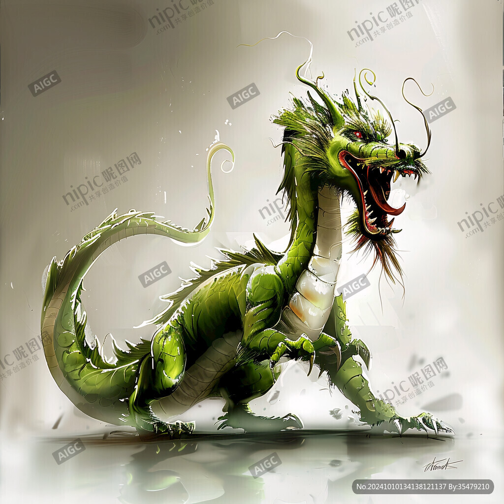 q版龍插畫