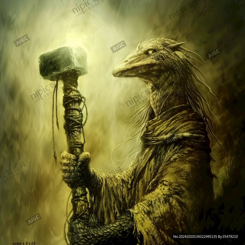 完齒獸插畫