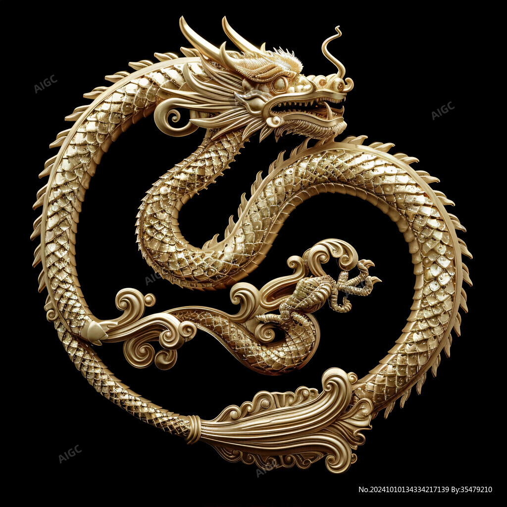 金色龍紋金龍蒼龍青龍