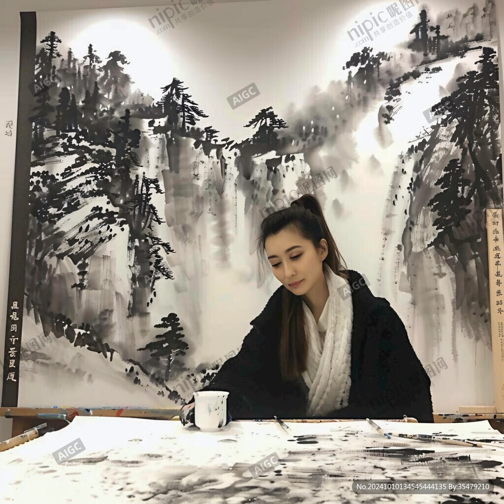 書房ktv水墨畫