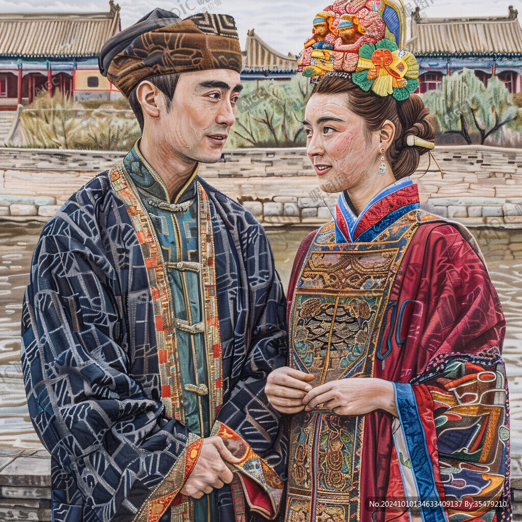 滿族水彩