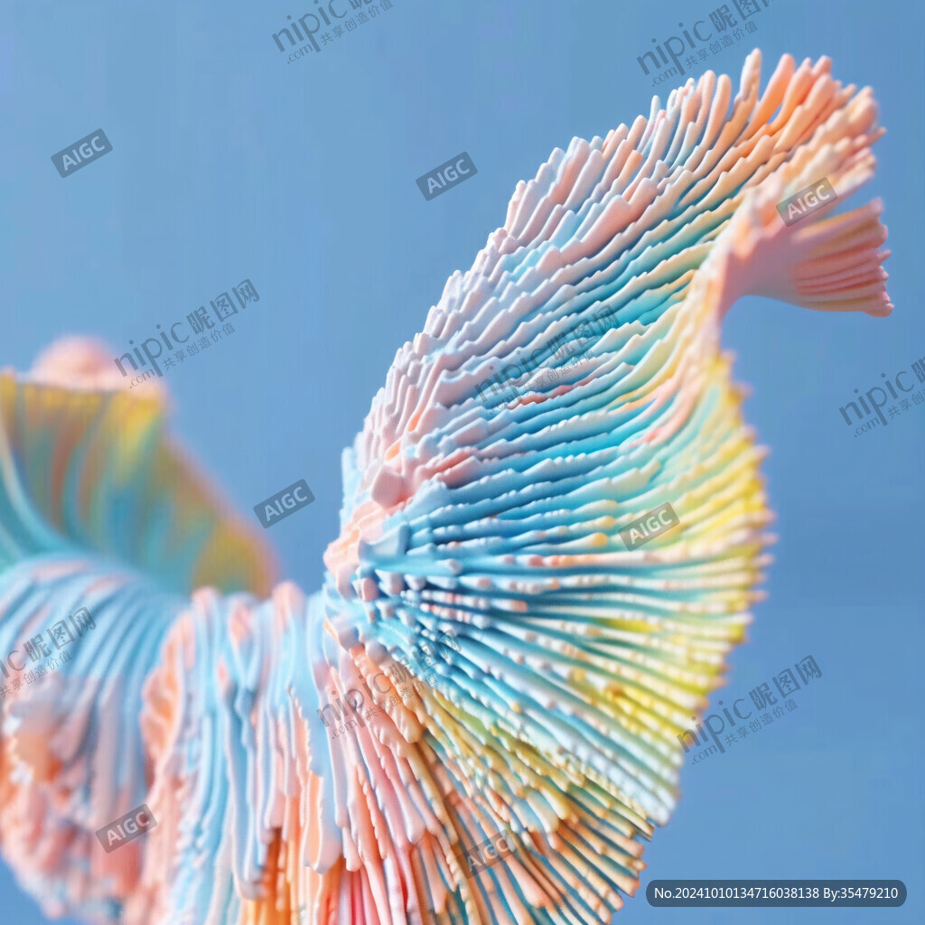 立體畫素材金魚立體畫