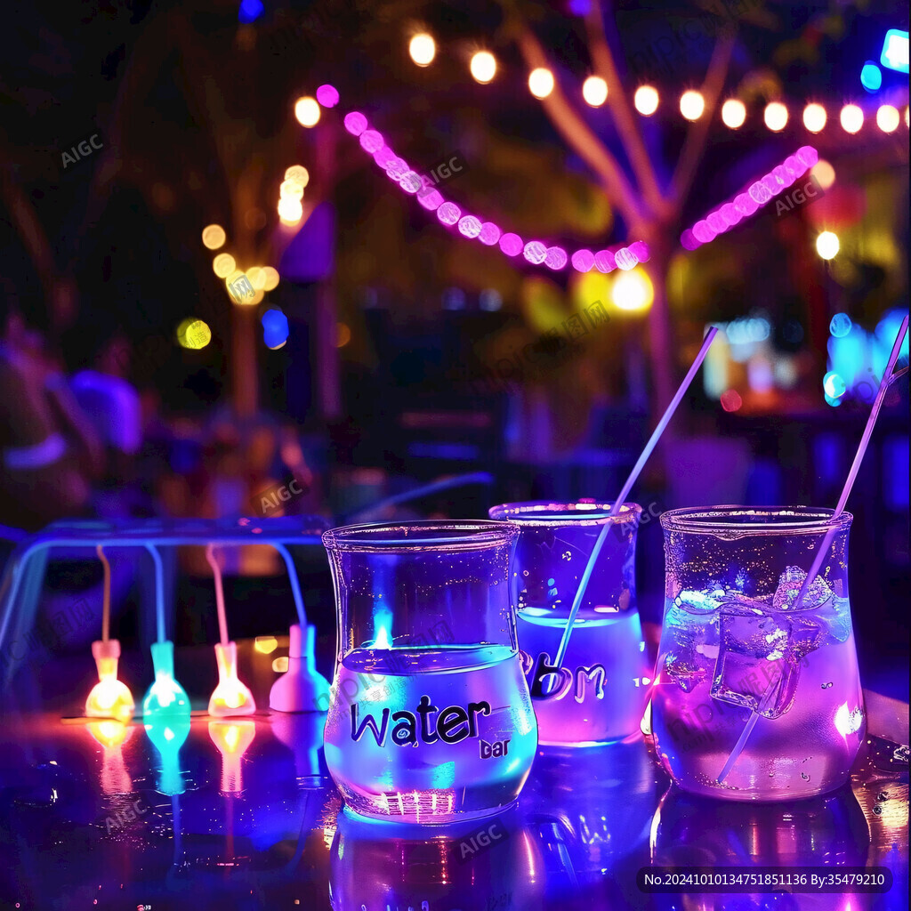 酒吧氛圍感背景布