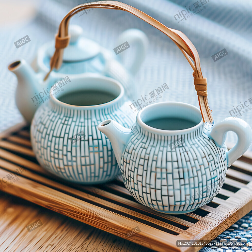 茶壺靜物線條