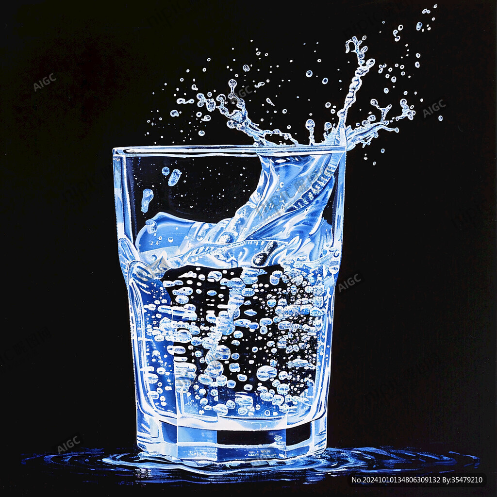 水杯插畫