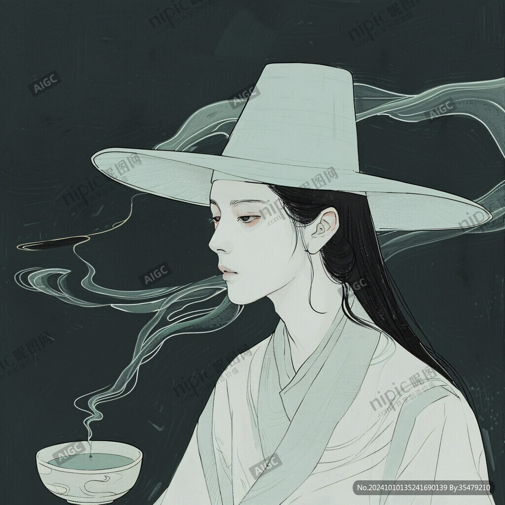 采藥女插畫