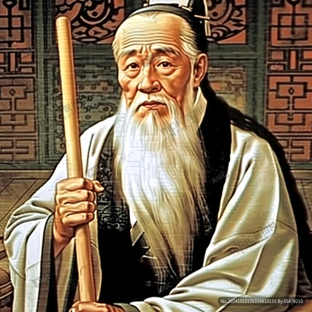 慈祥古代老人