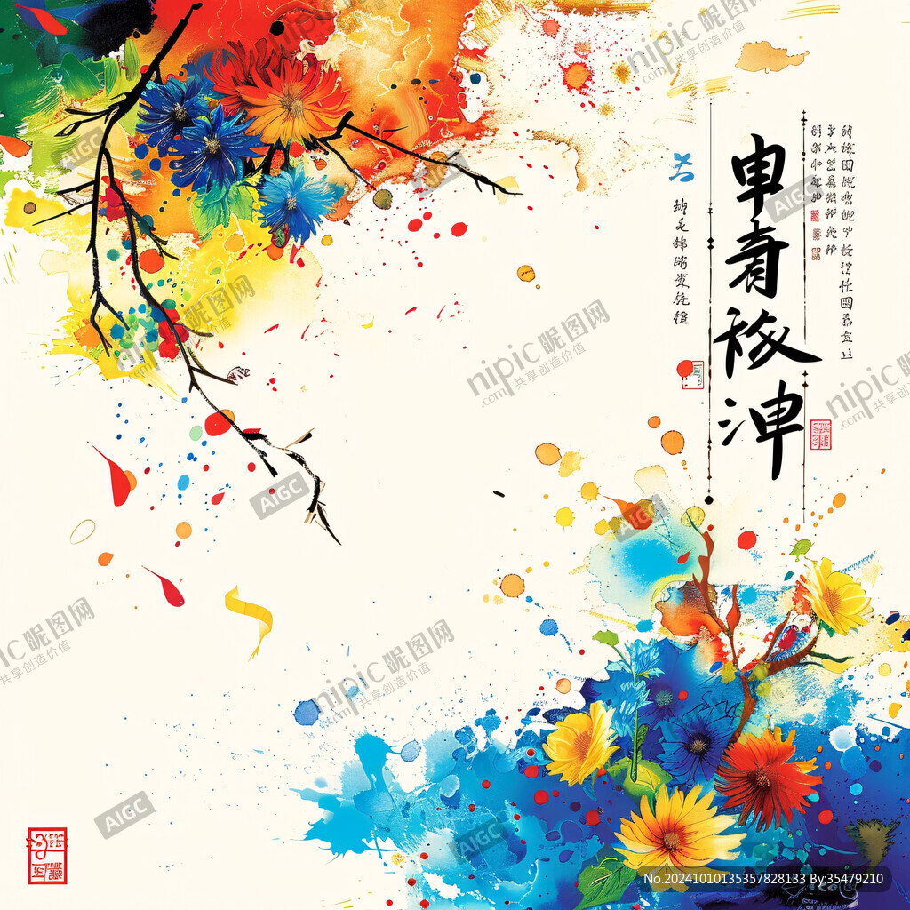 水墨書法比賽背景
