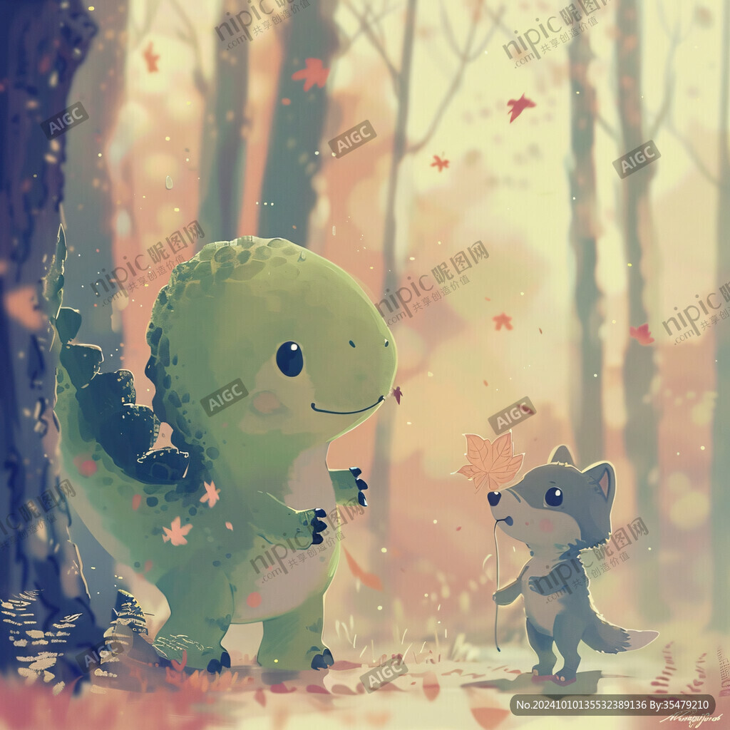 小恐龍插畫