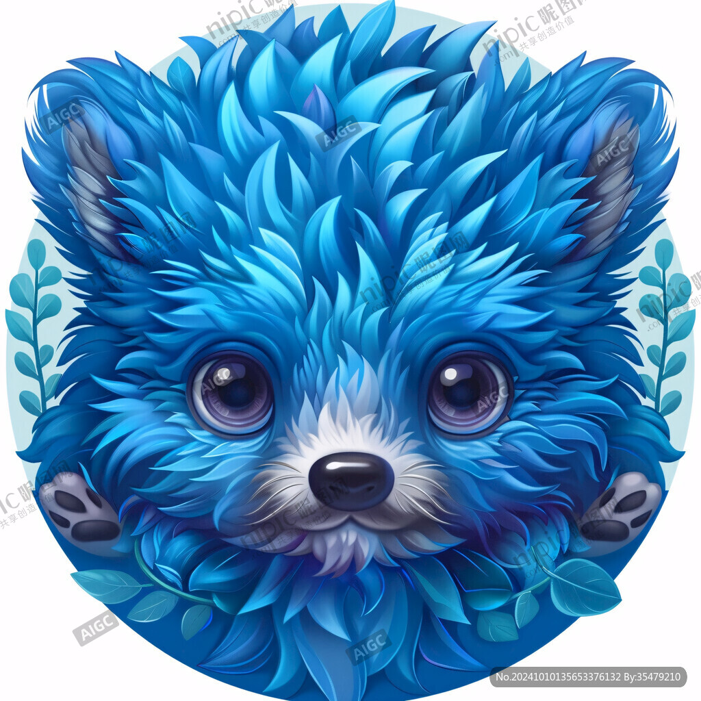 輕質(zhì)感刺猬插畫