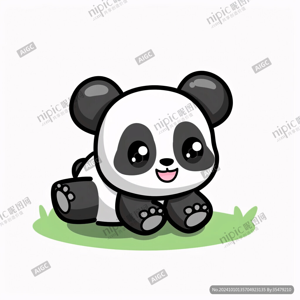 熊貓寶寶插畫