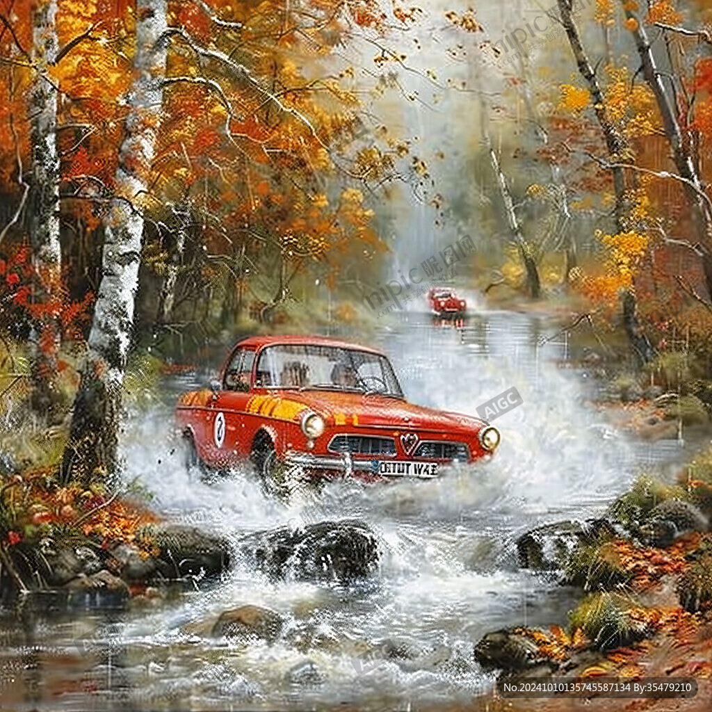 汽車風(fēng)景畫