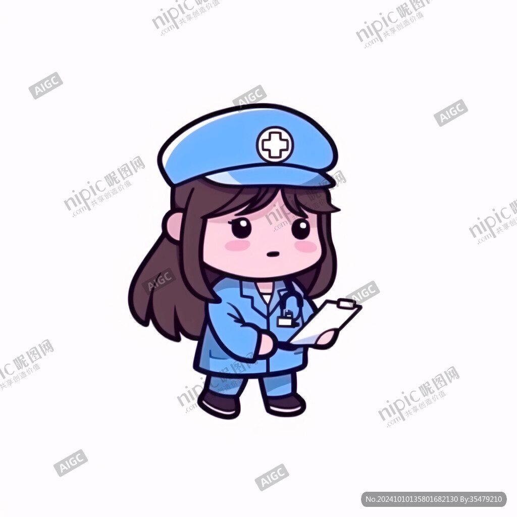 女性醫(yī)生插畫