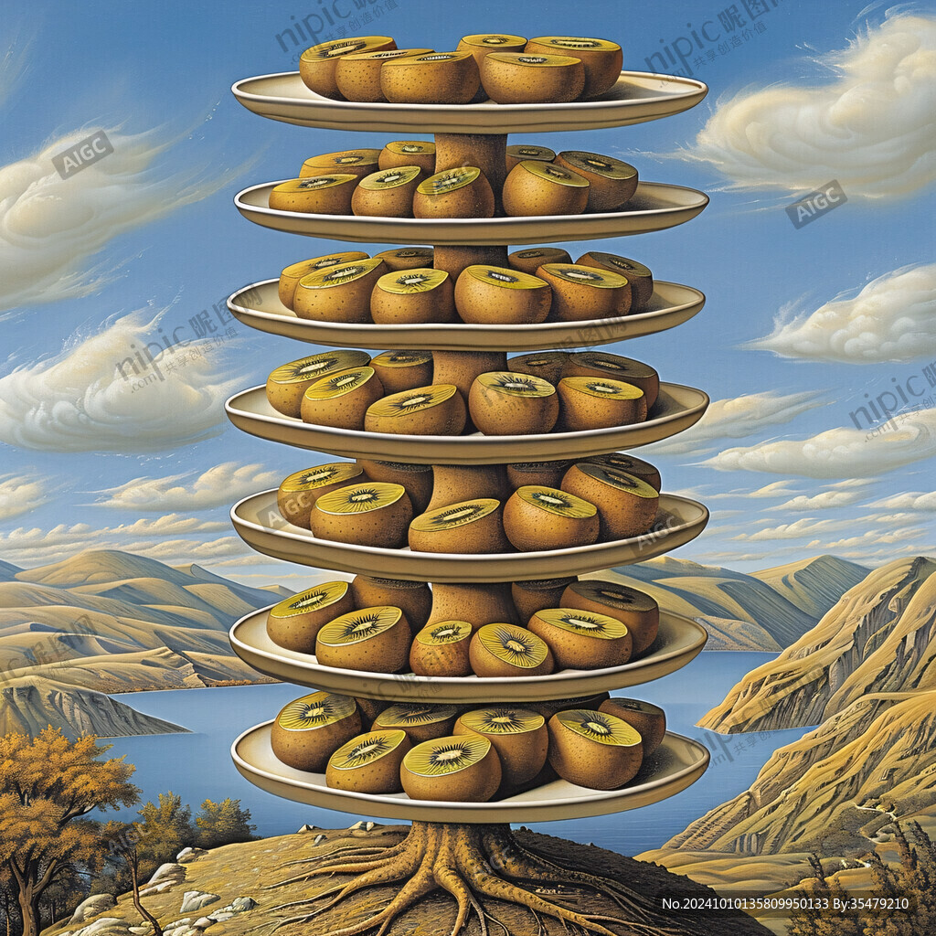 磨盤柿子包裝插畫
