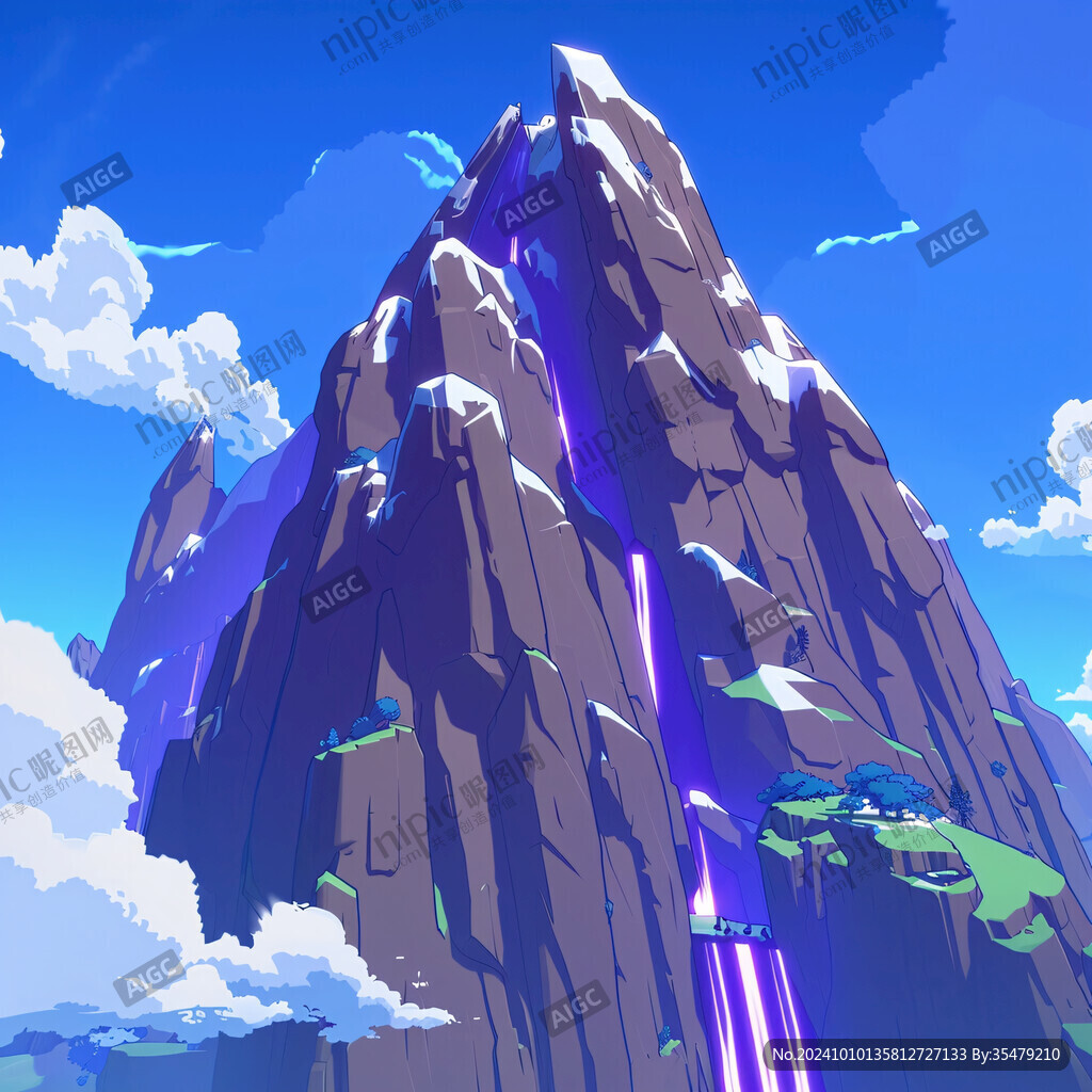 石林插畫宣傳素材背景