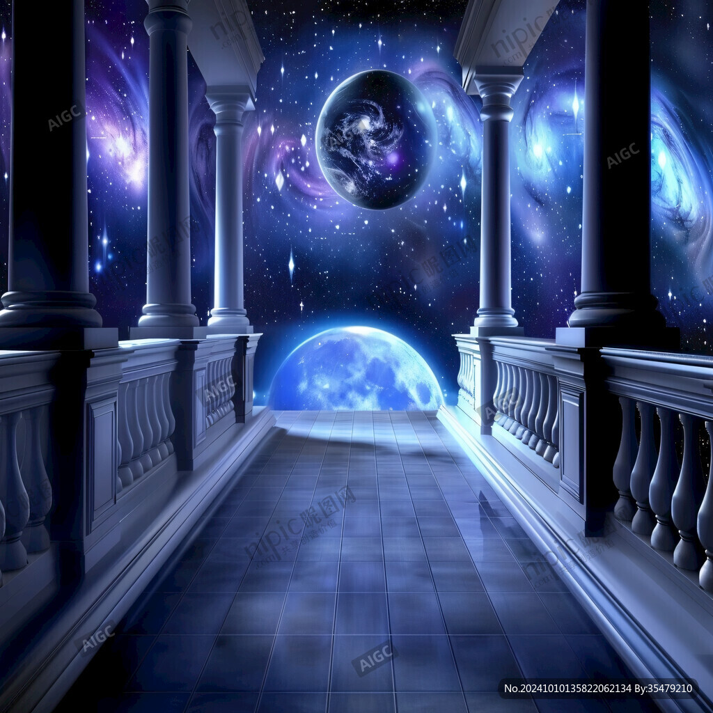 3d地板畫星空