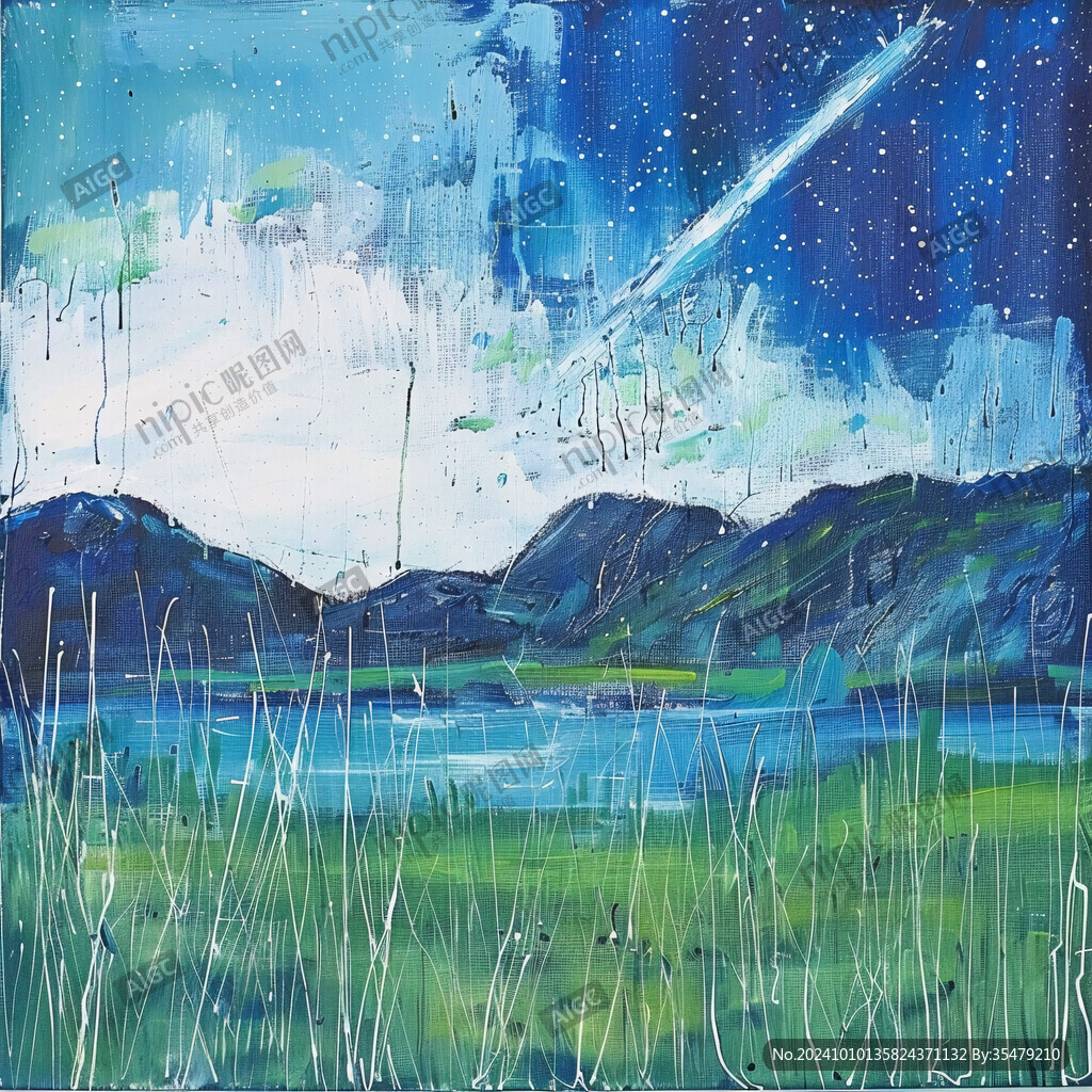 流星雨裝飾畫