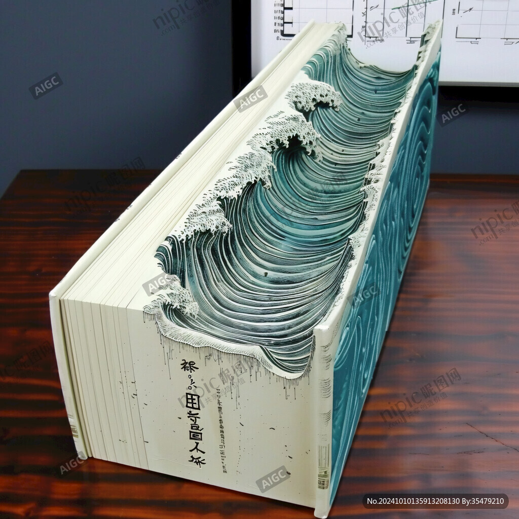 海浪包裝設計禮盒