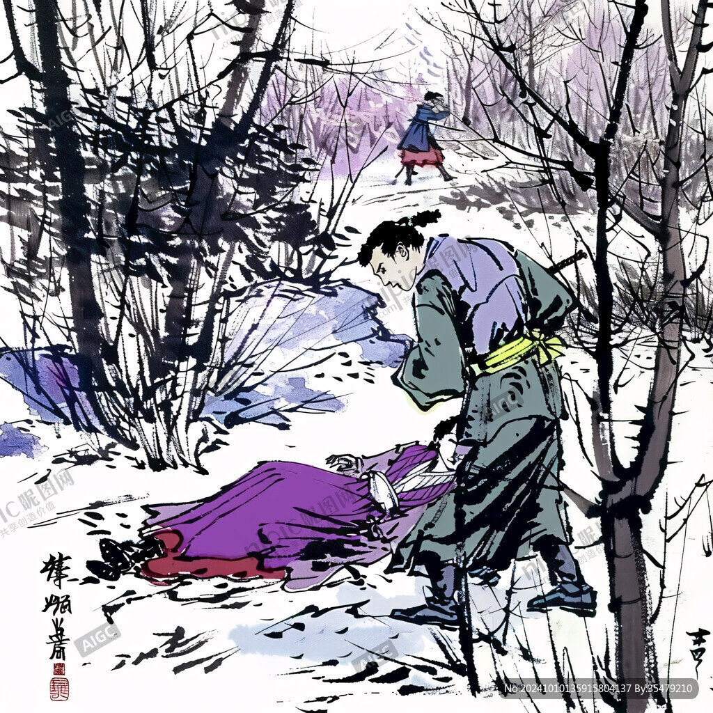 踏雪尋梅故事圖