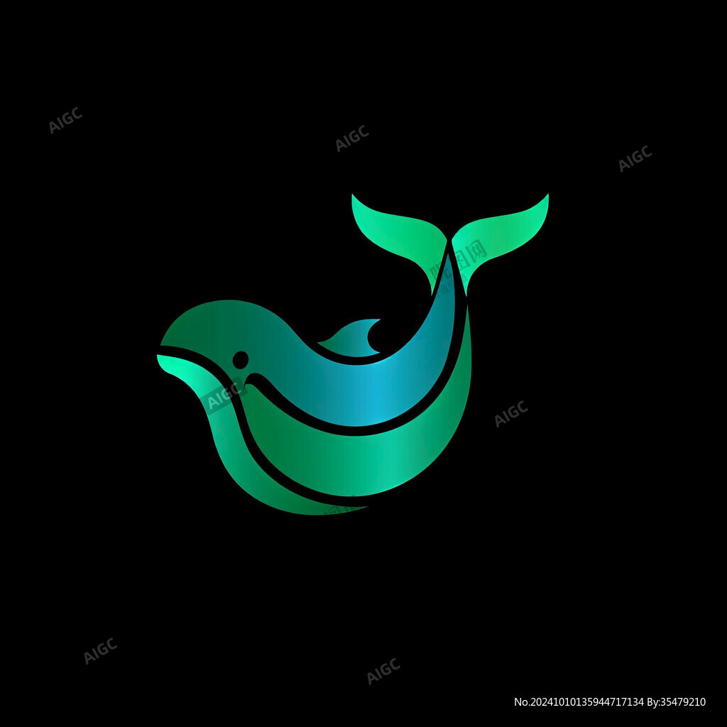 綠色鯨魚logo