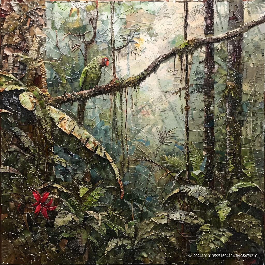 雨林裝飾畫