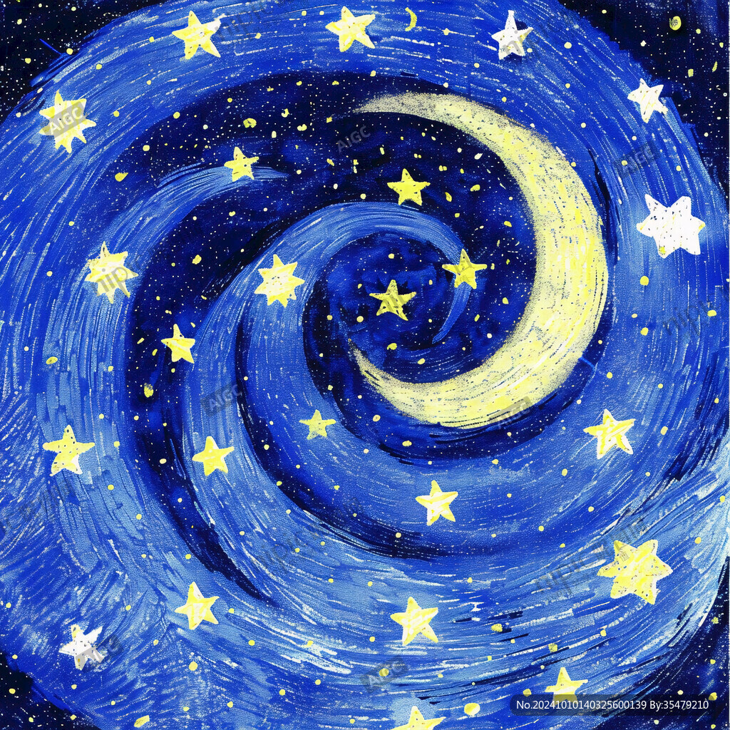 旋渦星空裝飾畫