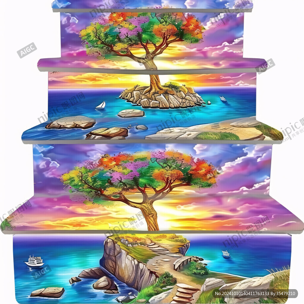 卡通樹墩素材