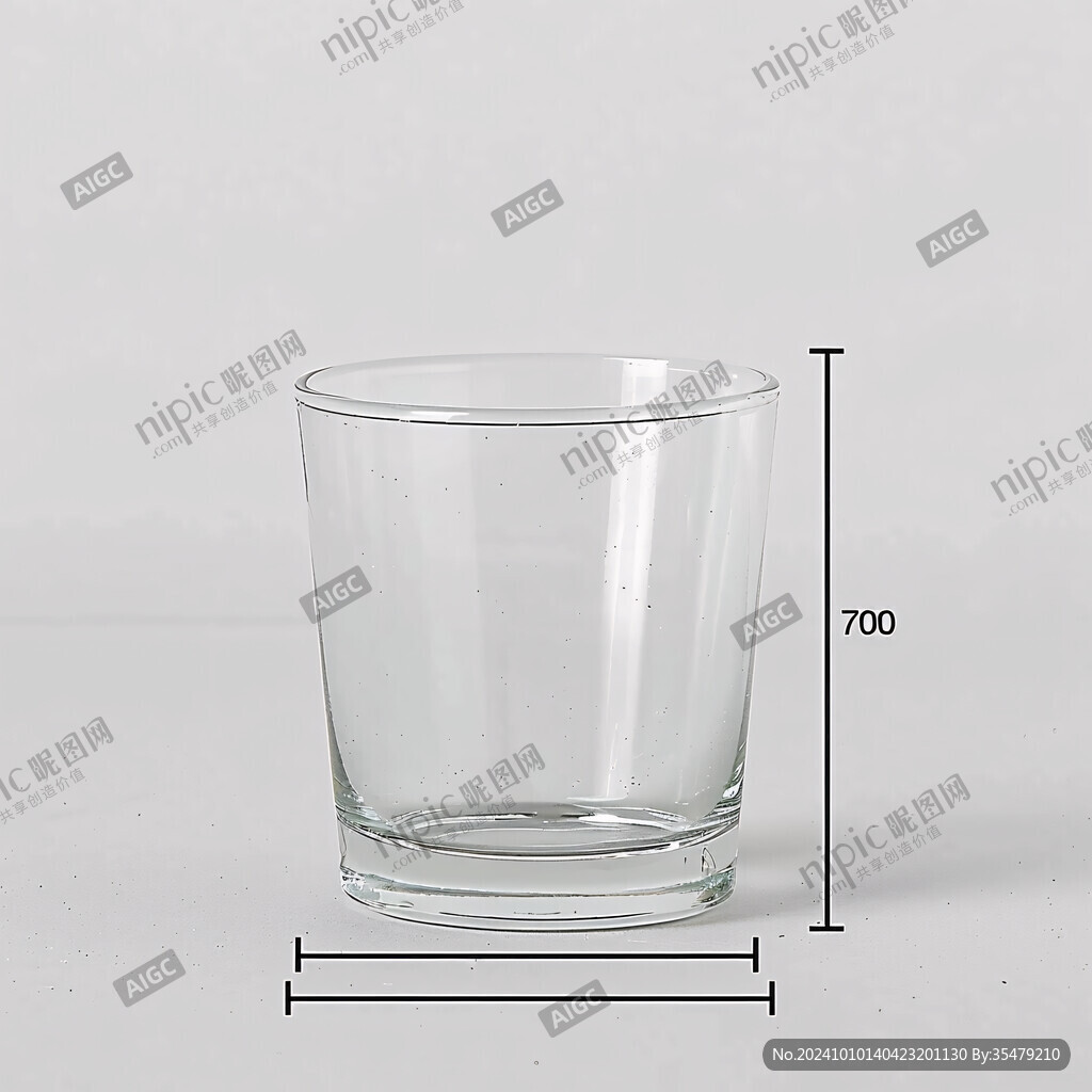 豎紋玻璃杯
