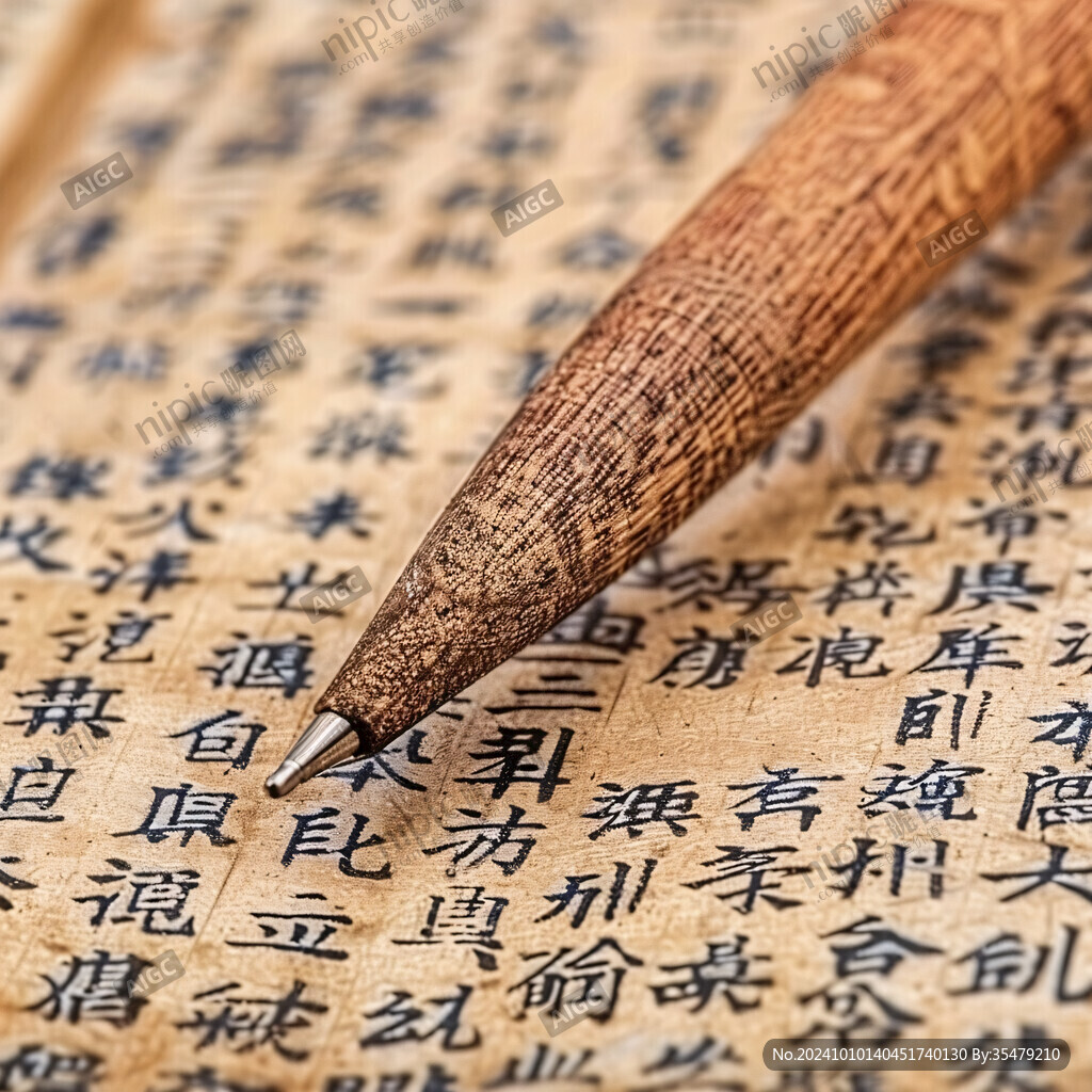 毛筆古色古香