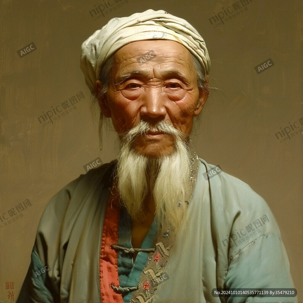 元朝元代男人男子老頭