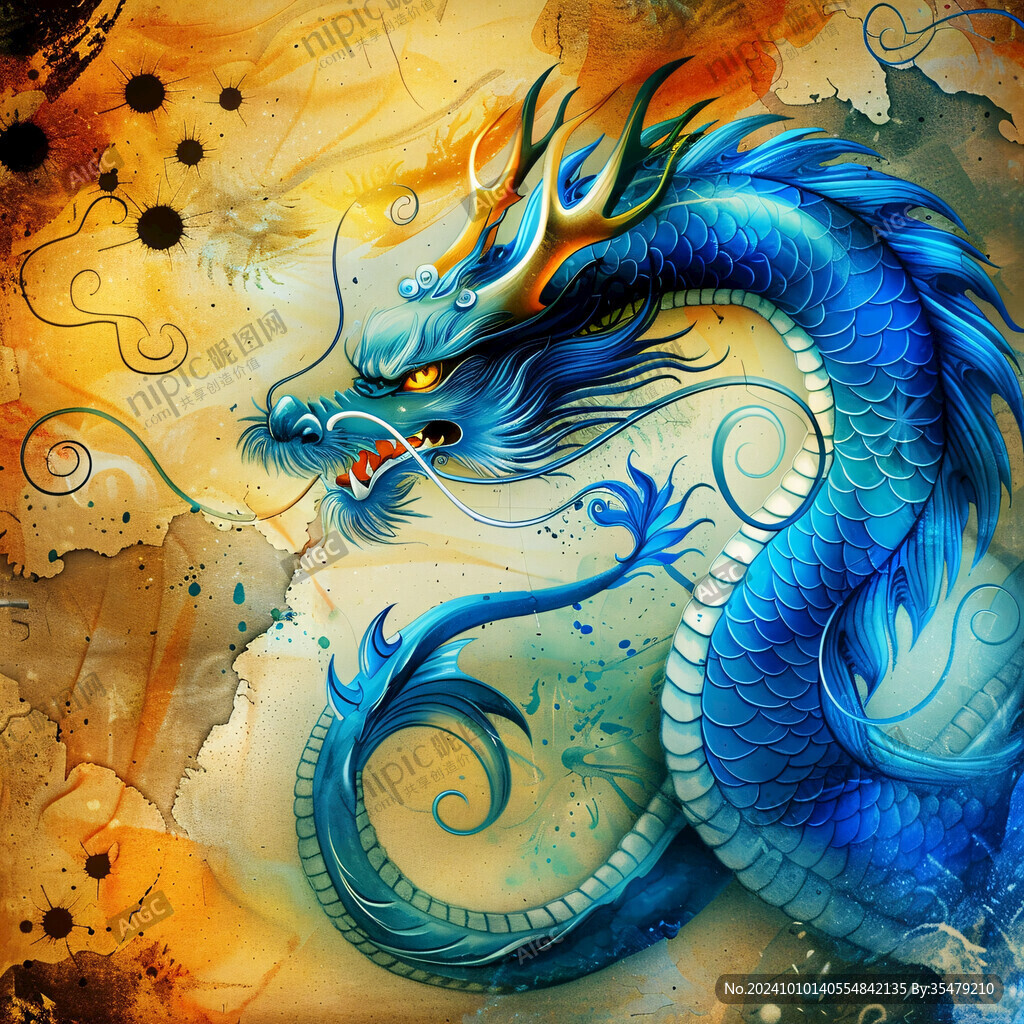 龍年插畫手繪龍