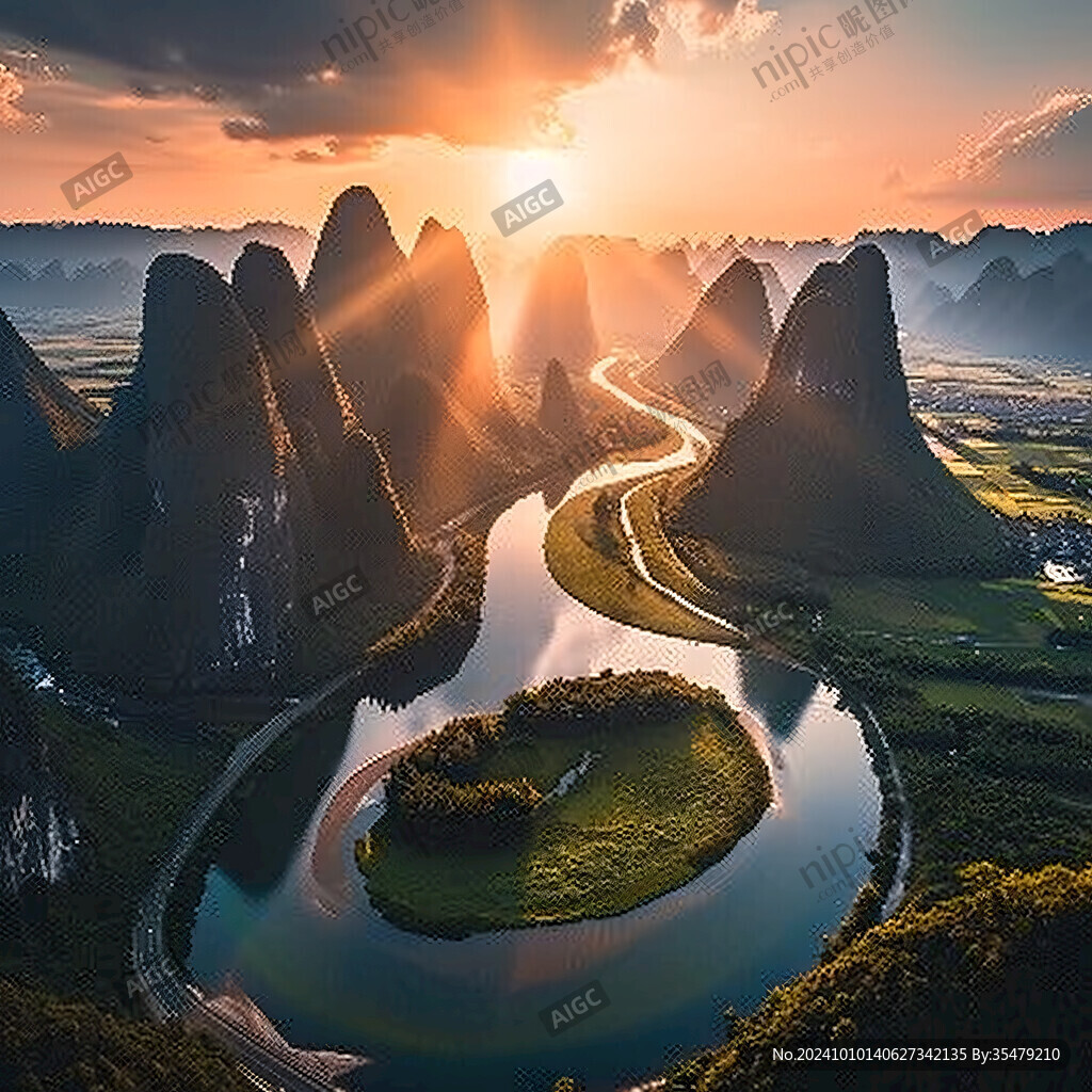 相公山黃昏美景