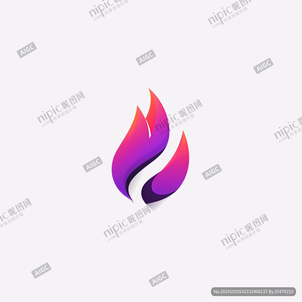 水滴火焰結(jié)合logo