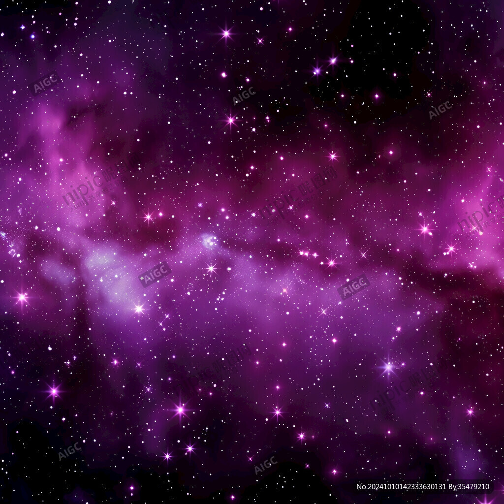 星空圖片紫色星空