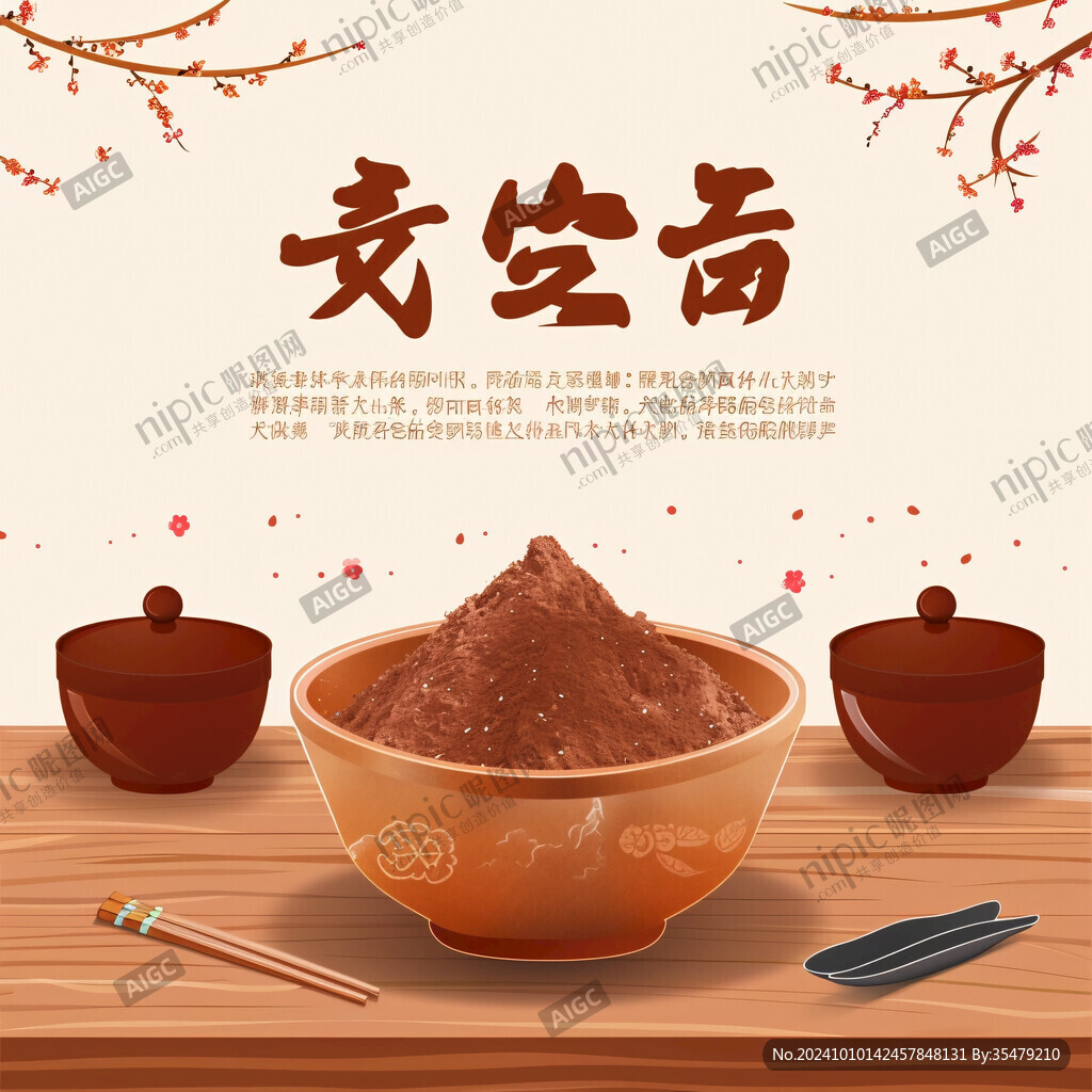 靈芝粉設(shè)計(jì)素材