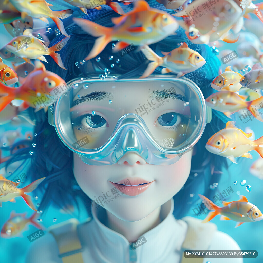 海底世界唯美女孩