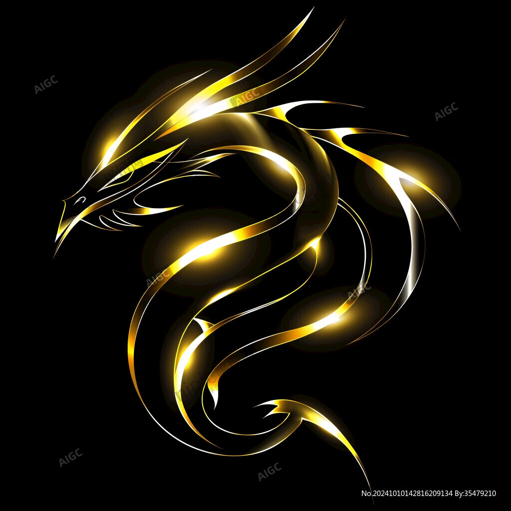 金色龍素材