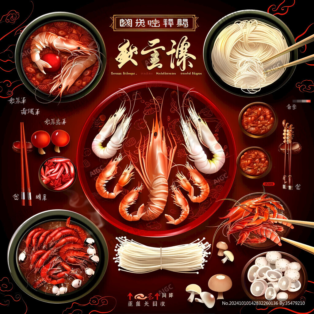 蝦子面插畫