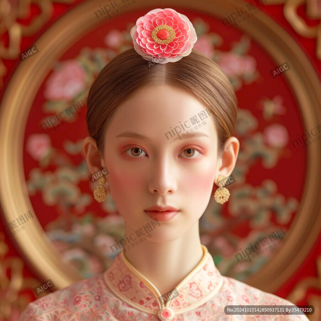 清宮美女插畫