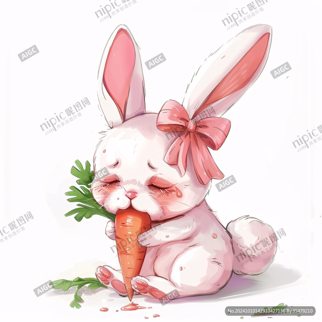 兔子蘿卜插畫