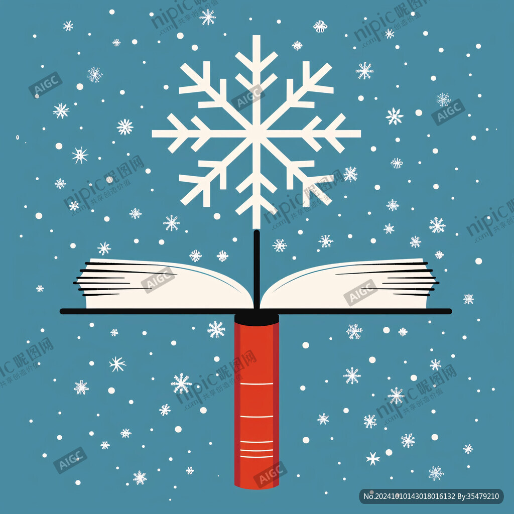 雪地書本