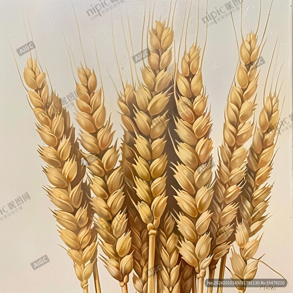 麥穗稻穗收割小麥