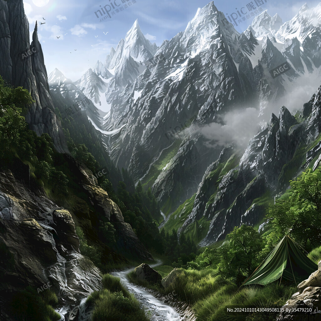 3d山脈背景
