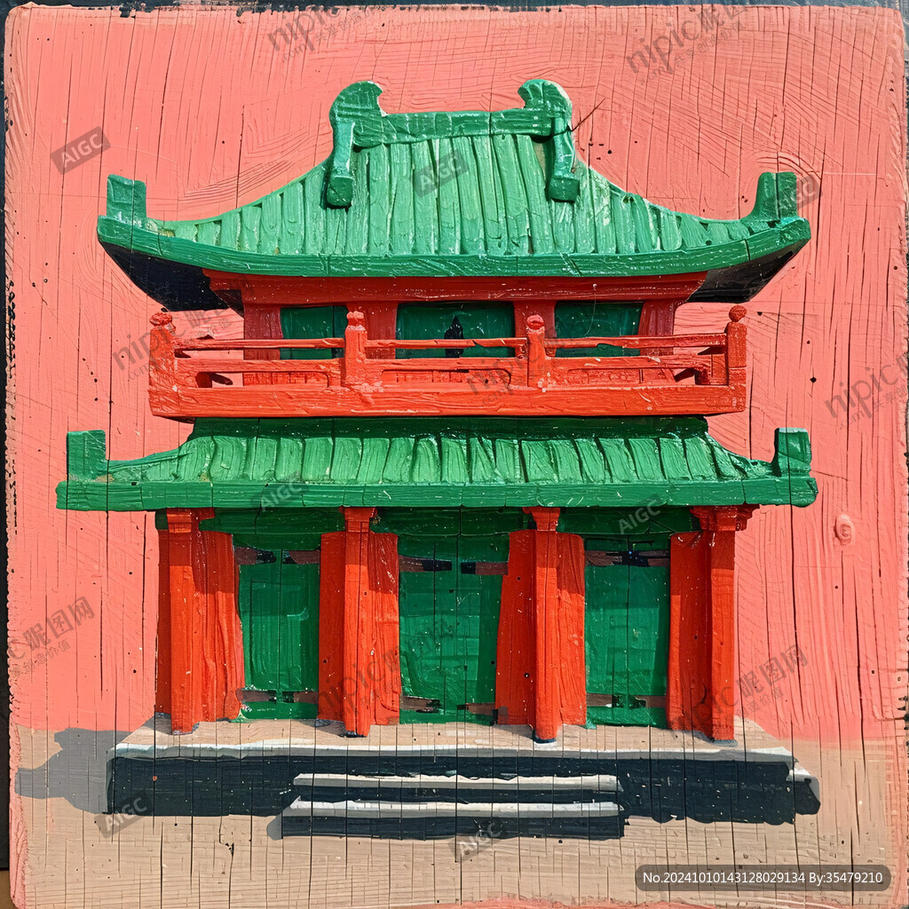 宮城建筑彩繪