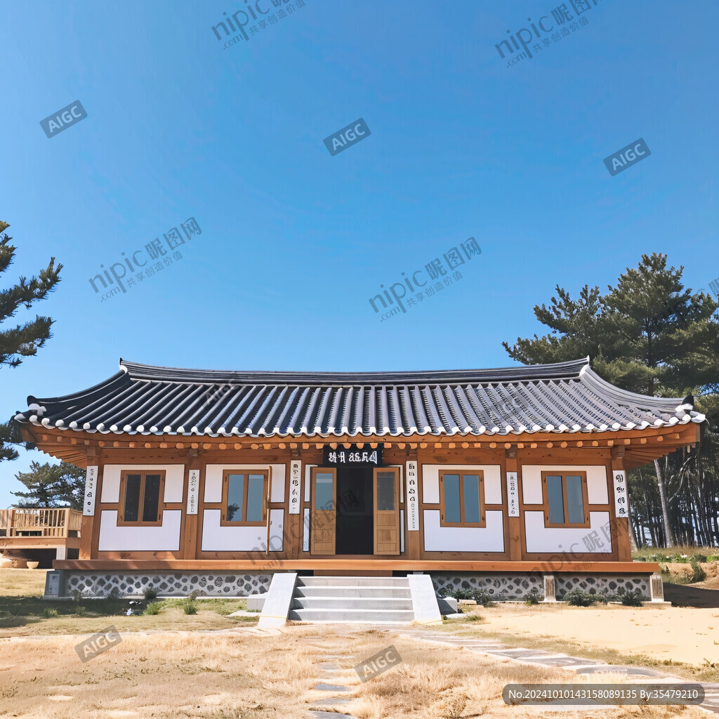 韓國古建筑涼亭